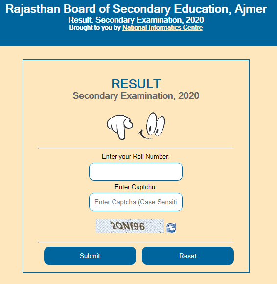 RBSE BSER Rajasthan 10th Result 2020 Declared